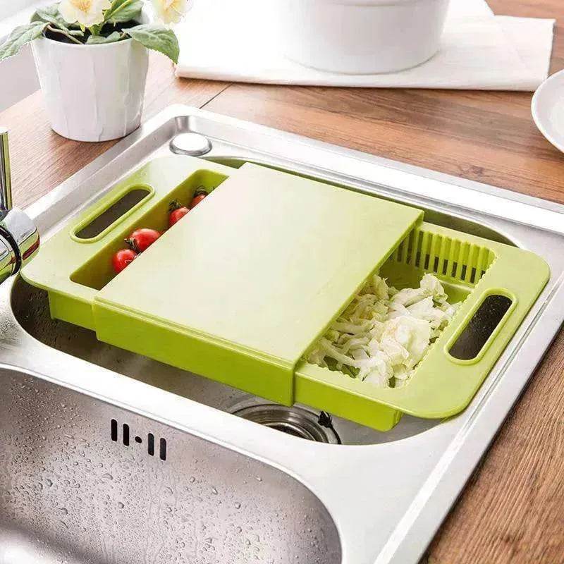 Multifunction Chopping Blocks Sinks Drain Basket Cutting Board Vegetable & Meat Kitchen Accessories