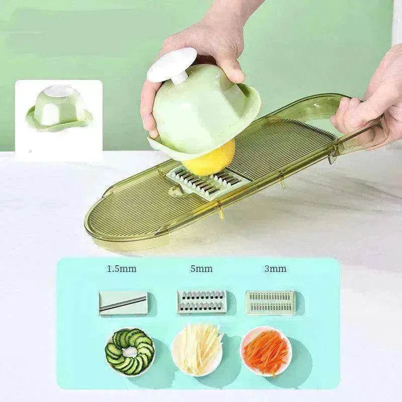 Multifunction Transparent Vegetable Cutter Steel Blade