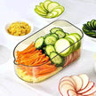 Multifunction Transparent Vegetable Cutter Steel Blade