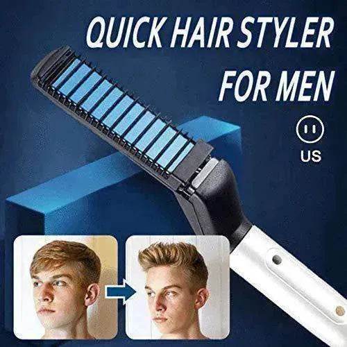 Multifunctional ABS Comb Head and Beard Hair Straightener