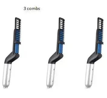 Multifunctional ABS Comb Head and Beard Hair Straightener