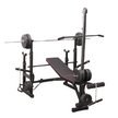 Adjustable Workout Bench with Lat Pulldown Pulley, Scott Bench & Barbell Rack ST6655