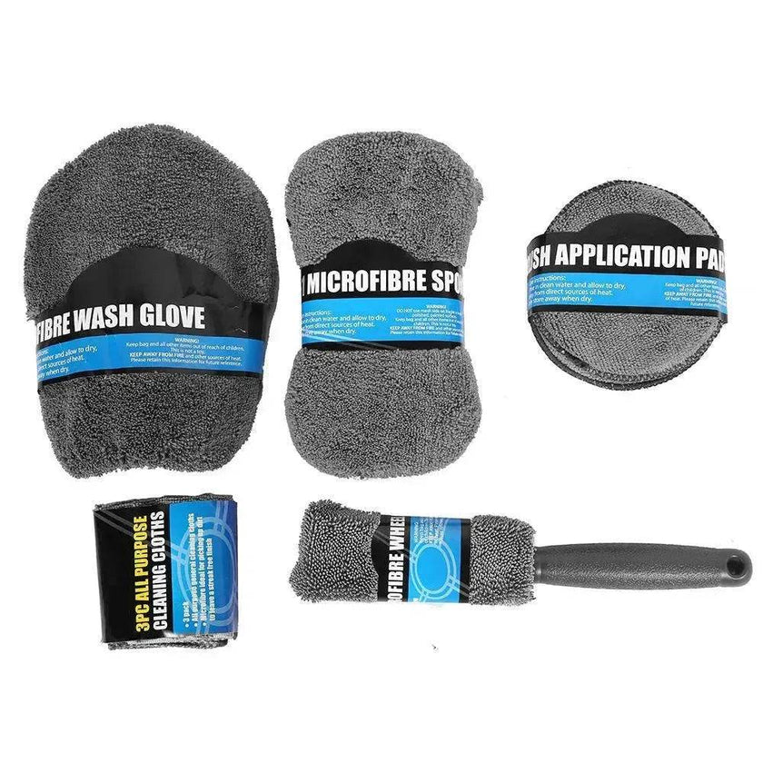 Multifunctional Household Car Wash Cleaning Nine Piece Set