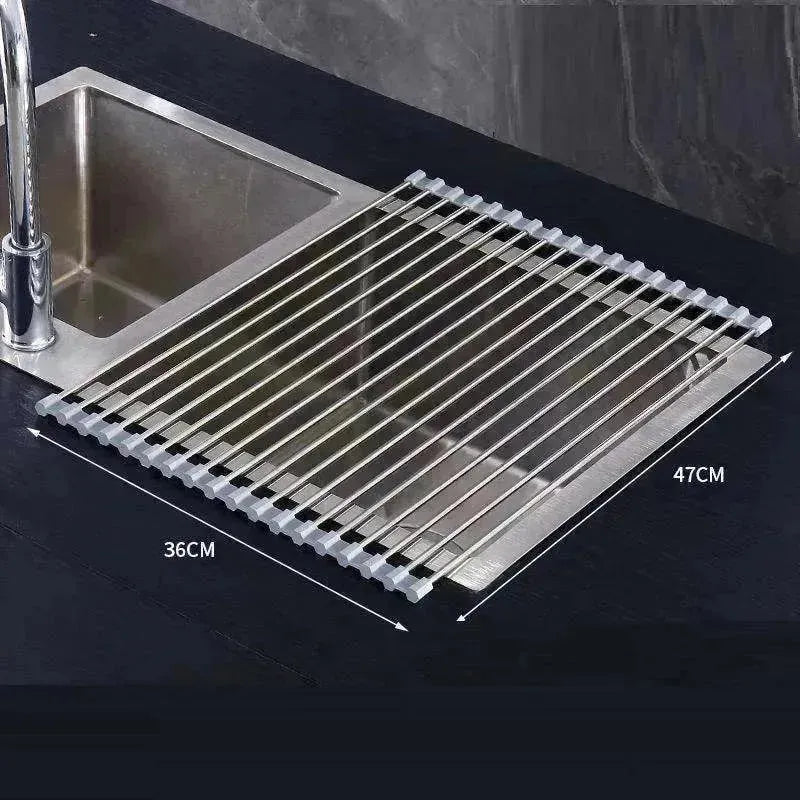Multifunctional Household Pot Mat Kitchen  Cookware Storage Drainage Rack