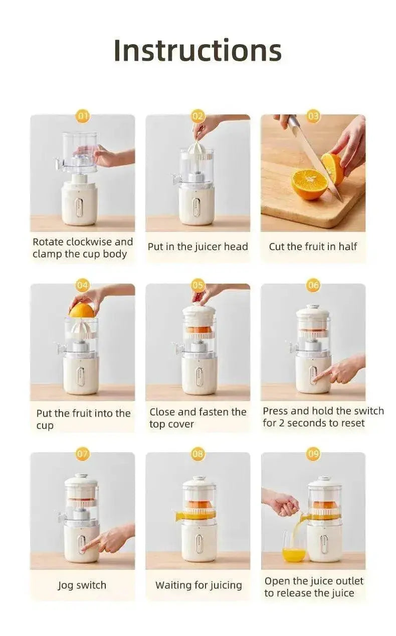 Multifunctional Portable Wireless Juicer Orange Lemon Blender