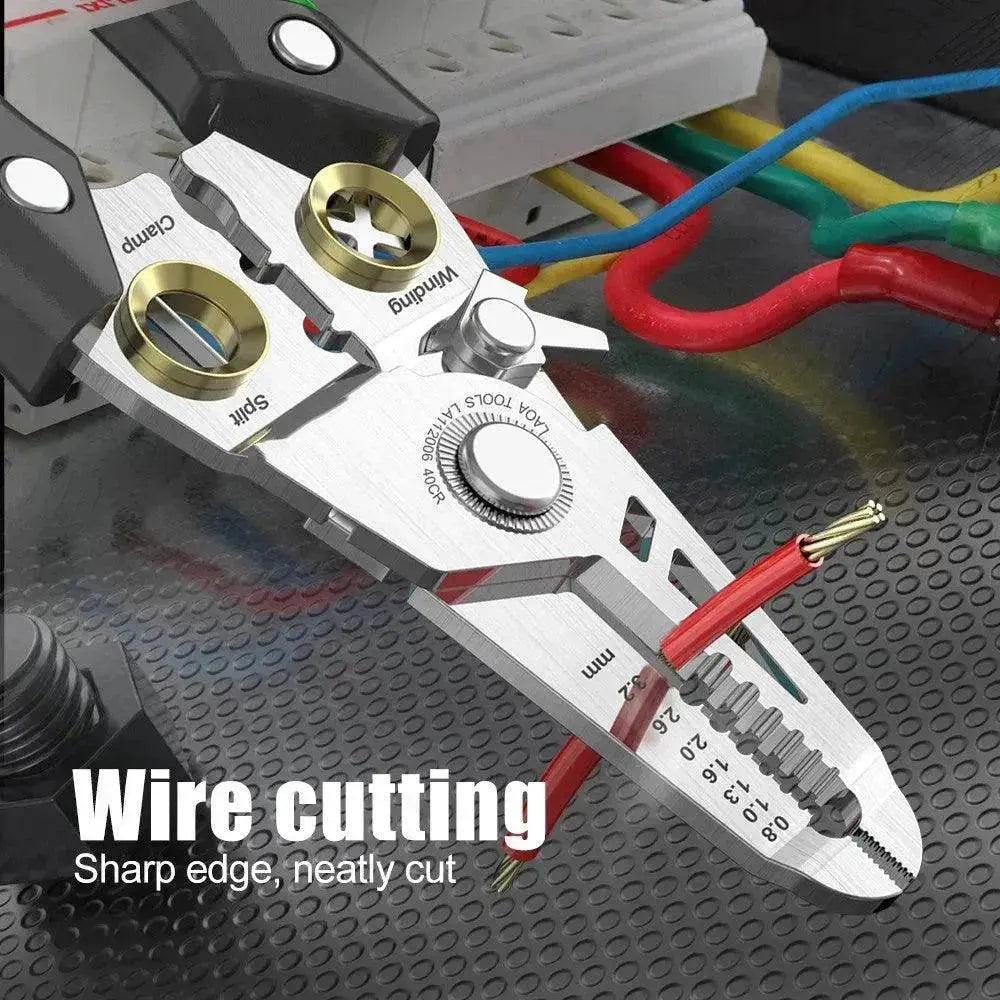 Multifunctional Stainless Steel + ABS 7 In 1 Optical Fiber Wire Stripper