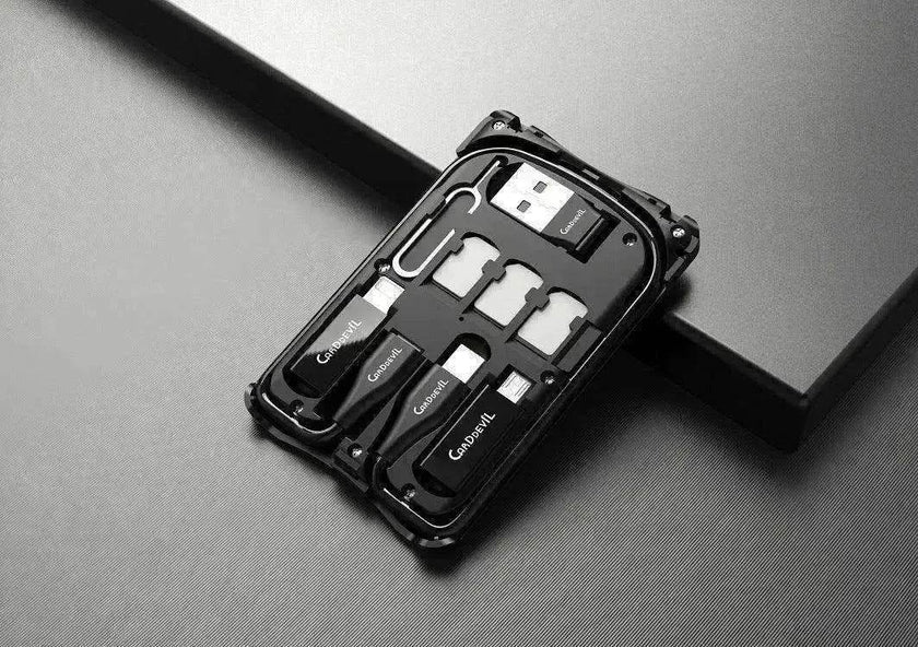 Multifunctional Travel Survival Card All in One Data Cable