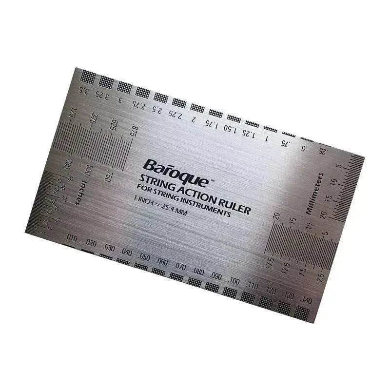 Multifunctional guitar height measuring ruler
