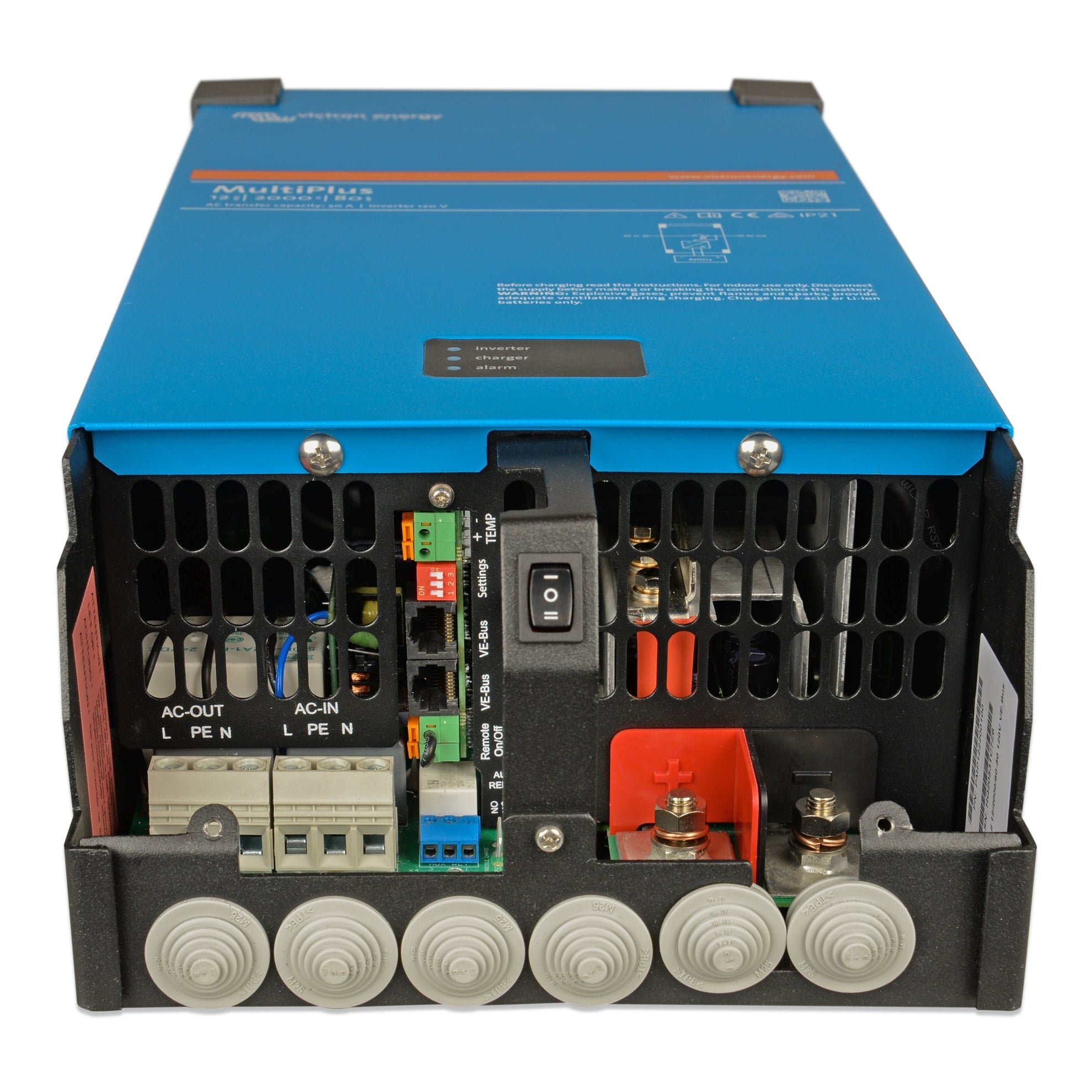 Victron Energy MultiPlus 24/2000/50-50 120V VE.Bus (UL Certified) Inverter/Charger | PMP242200102