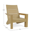 Modern 3-Panel Polymer Muskoka Chair
