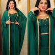 Muslim Turkey Arab Women's 2 Piece Set Long Dress Traditional African Clothing Fairy Dress