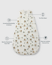 Baby Bamboo Muslin Sleep Sack 0.5 TOG - Bears on Bikes