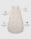 Baby Bamboo Muslin Sleep Sack 0.5 TOG - Hedgehog Forest