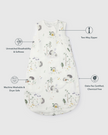 Baby Bamboo Muslin Sleep Sack 0.5 TOG - Hedgehogs