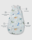 Baby Bamboo Muslin Sleep Sack 0.5 TOG - Magical Dragons