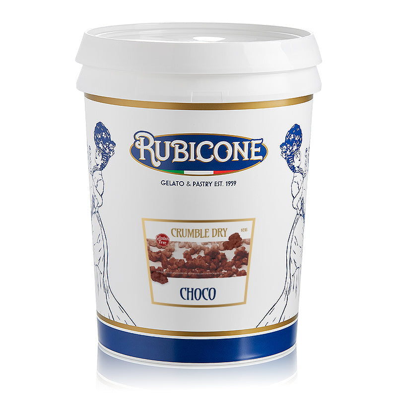 Chocolate Dry Crumble - 3 KG Bucket - Rubicone Canada - Ships Free Within Canada on Orders Above CAD $199