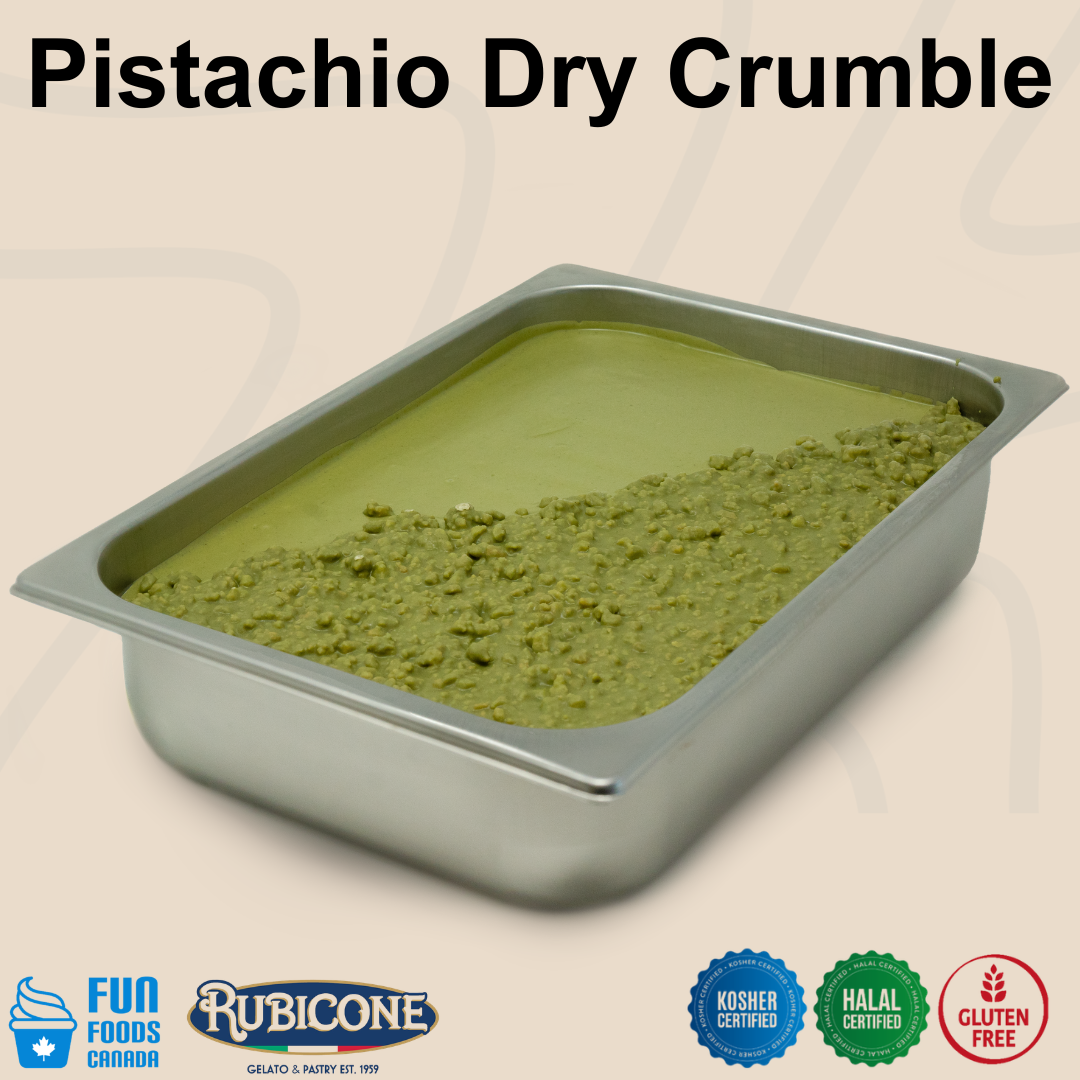 Pistachio Dry Crumble - 3 KG Bucket - Rubicone Canada - Ships Free Within Canada on Orders Above CAD $199