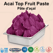 Acai Paste and Spreadable Filling Cream - Shelf-Stable - 3 KG Bucket - Acai Soft Serve Sorbet - Acai Sorbet Gelato - Make Acai Bowls and Smoothies - Rubicone Canada - Ships Free Within Canada on Orders Above CAD $199