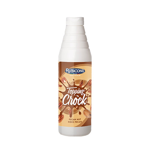 Pecan Nut Topping with Pieces - 1 KG Squeeze Bottle - Pecan Nut Crock Topping - Rubicone Canada - Ships Free Within Canada on Orders Above CAD $199