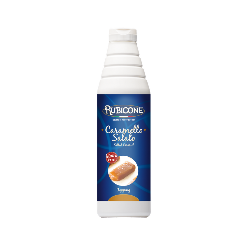 Salted Caramel Topping - 1 KG Squeeze Bottle - Rubicone Canada - Ships Free Within Canada on Orders Above CAD $199
