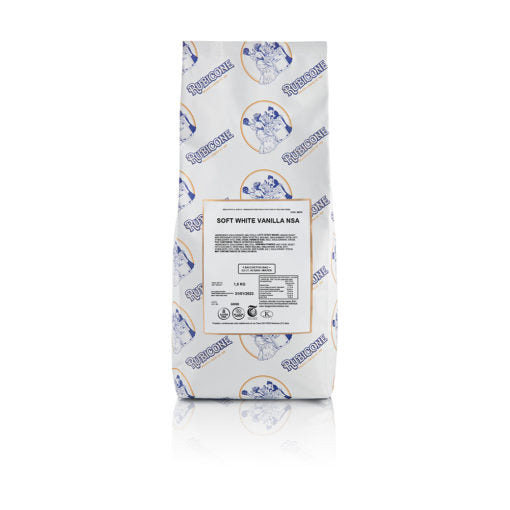 No Sugar Added White Vanilla Soft Serve Mix - NSA White Vanilla - Case of 8 x 1.5 KG bags - Rubicone Canada - Ships Free Within Canada on Orders Above CAD $199