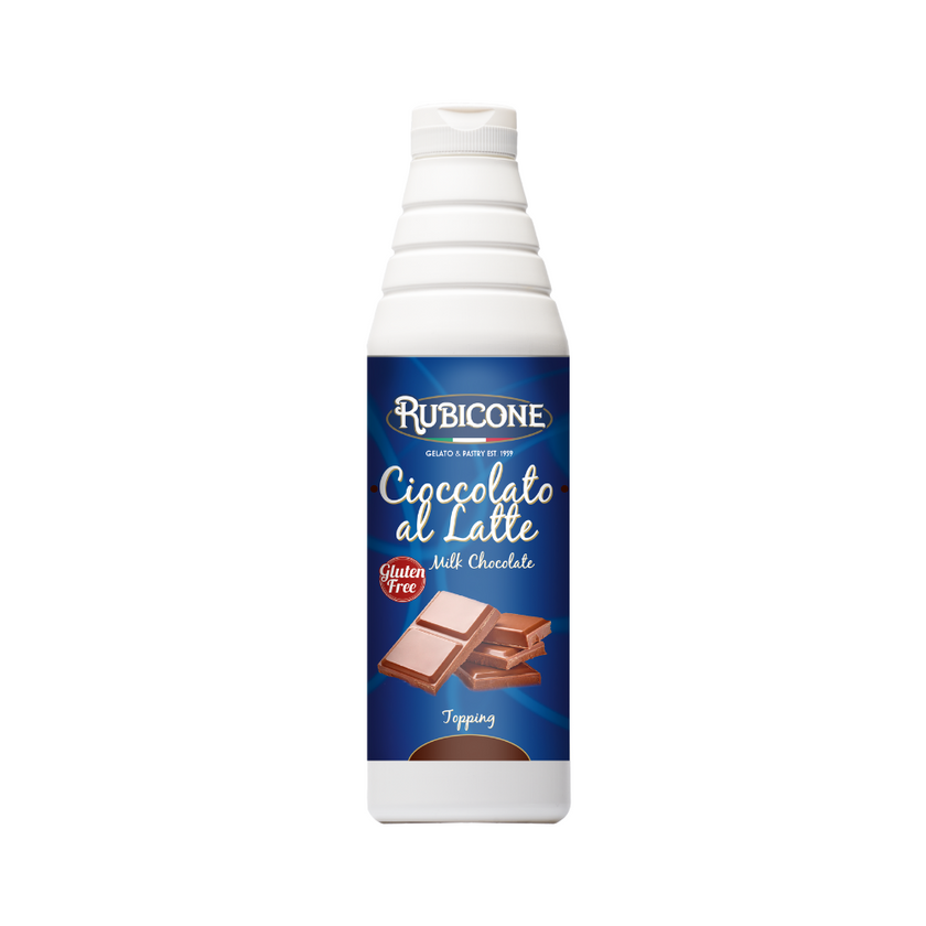 Milk Chocolate Topping - 1 KG Squeeze Bottle - Rubicone Canada - Ships Free Within Canada on Orders Above CAD $199