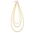 NALA: Snake-Skin Textured Triple Layered Gold Necklace
