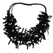 Multi Strand Knotted Fabric Necklace