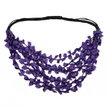 Multi Strand Fabric Necklace
