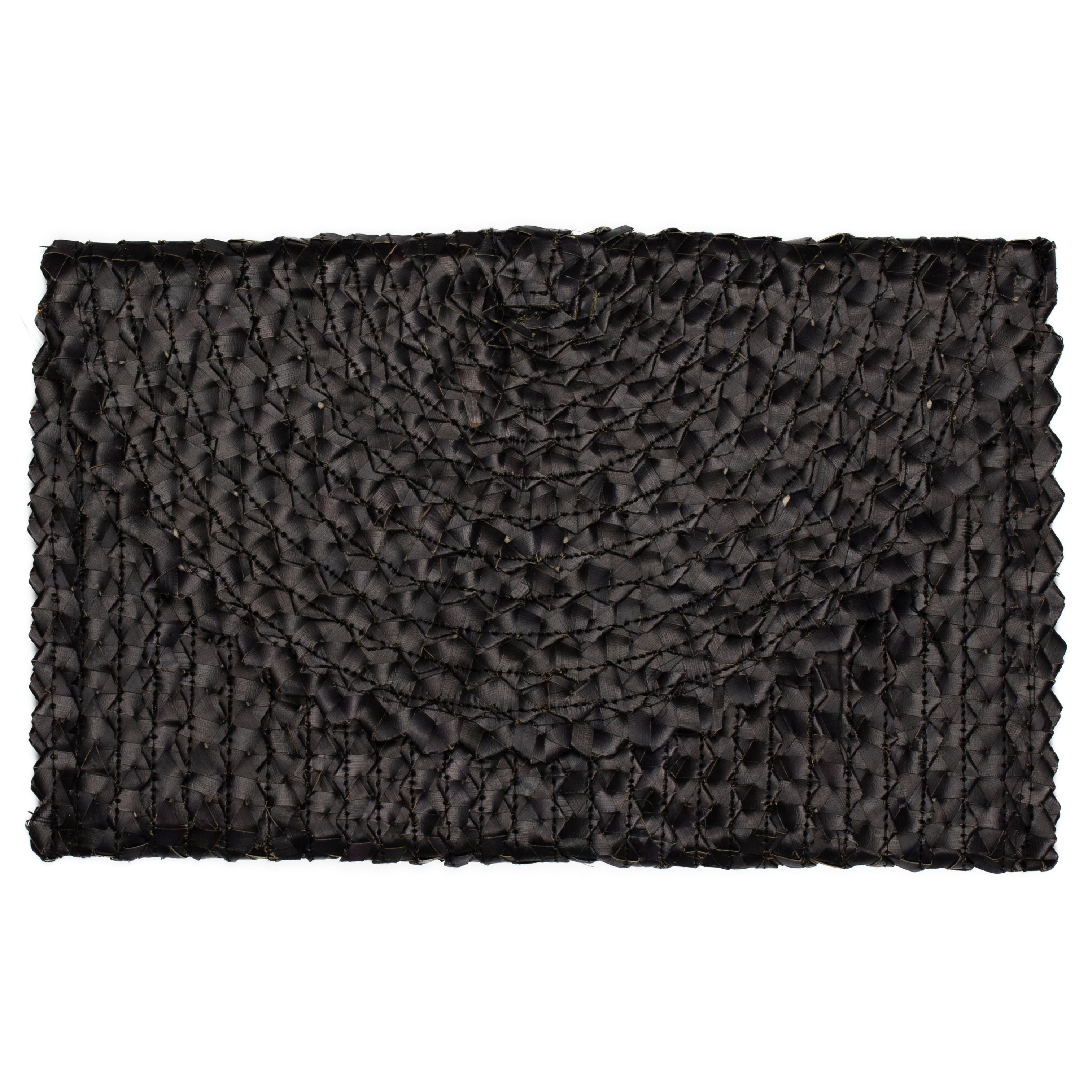 Pandan Leaf Clutch Purse - Black