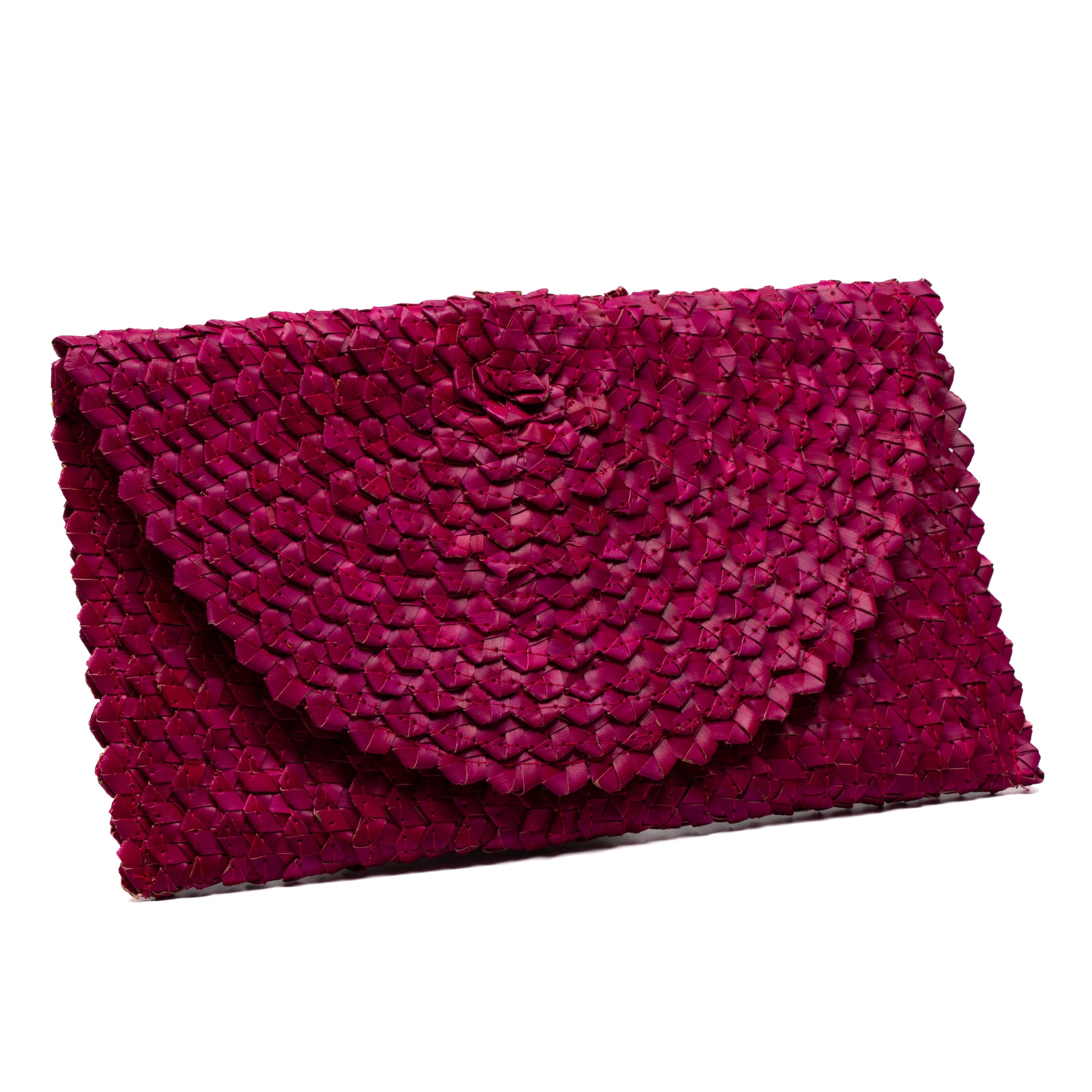 Pandan Leaf Clutch Purse - Pink