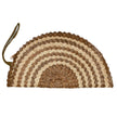 Pandan Leaf Half Moon Clutch Purse - Naturals Mix