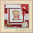 Nellie's Choice Clear Stamp Christmas Cuties Dog With Christmas-Bow
