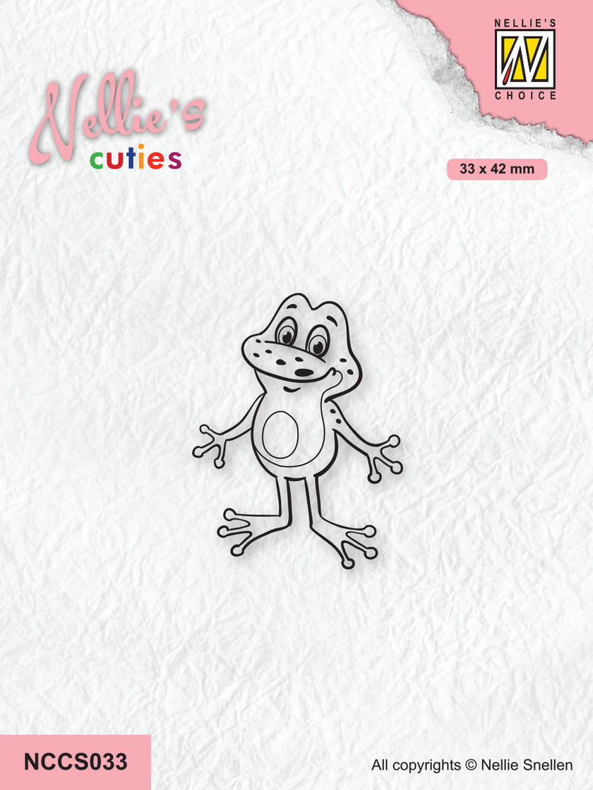 Nellie's Choice Clear Stamp Nellie's Cuties - Frog Series - Frog-3