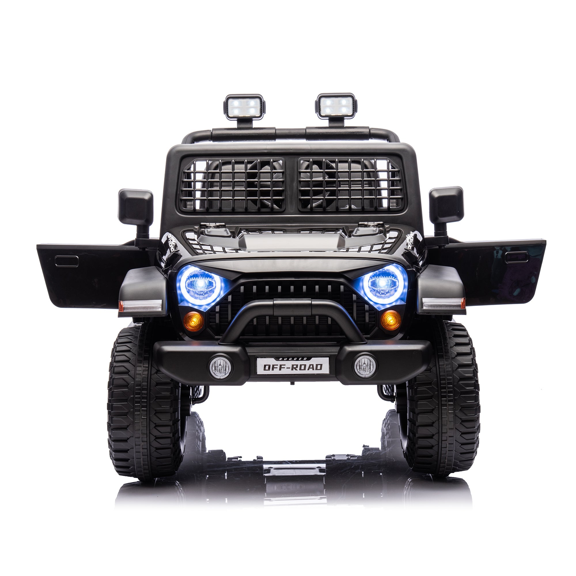 2026 Rugged Jeep Style 12V Kids Ride On Car with Remote Control