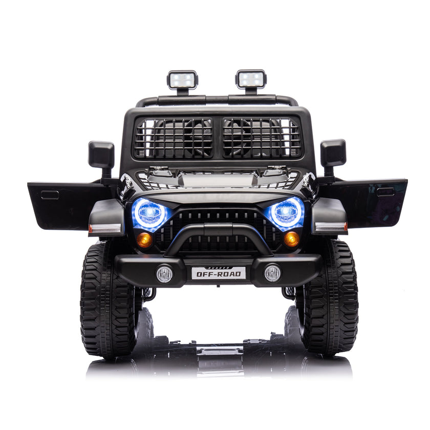 2026 Rugged Jeep Style 12V Kids Ride On Car with Remote Control