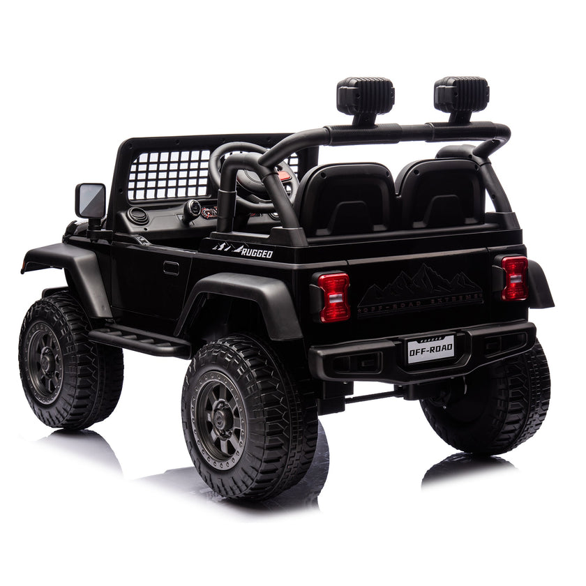 2026 Rugged Jeep Style 12V Kids Ride On Car with Remote Control
