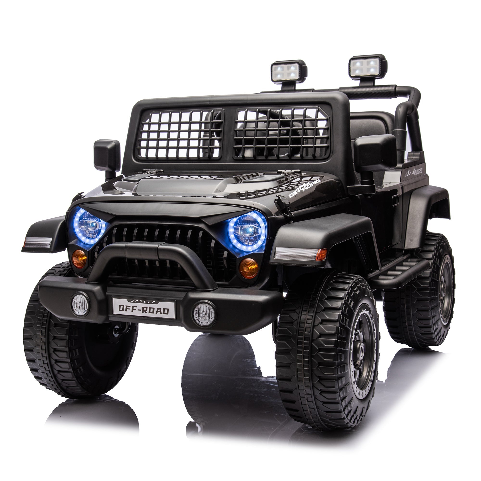 2026 Rugged Jeep Style 12V Kids Ride On Car with Remote Control