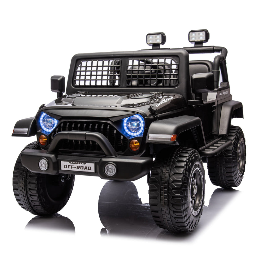 2026 Rugged Jeep Style 12V Kids Ride On Car with Remote Control