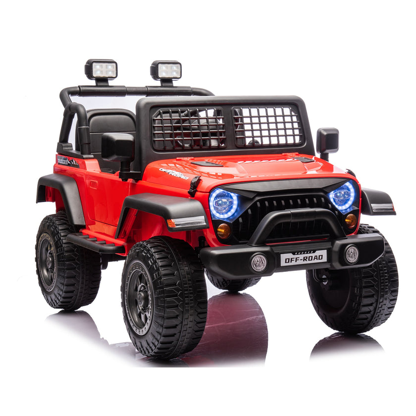 2026 Rugged Jeep Style 12V Kids Ride On Car with Remote Control