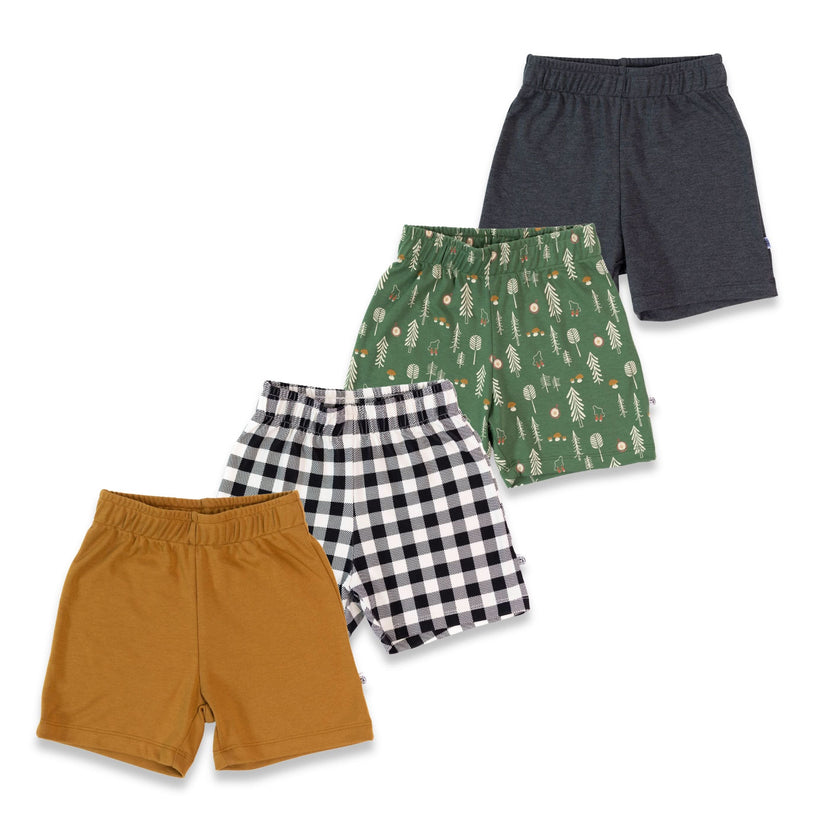 Kid’s Bamboo Play Shorts | Charcoal