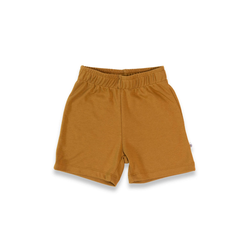 Kid’s Bamboo Play Shorts | Bison Plaid