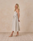 Ladies Beatrice Midi Dress | Sky Stripe | Noralee
