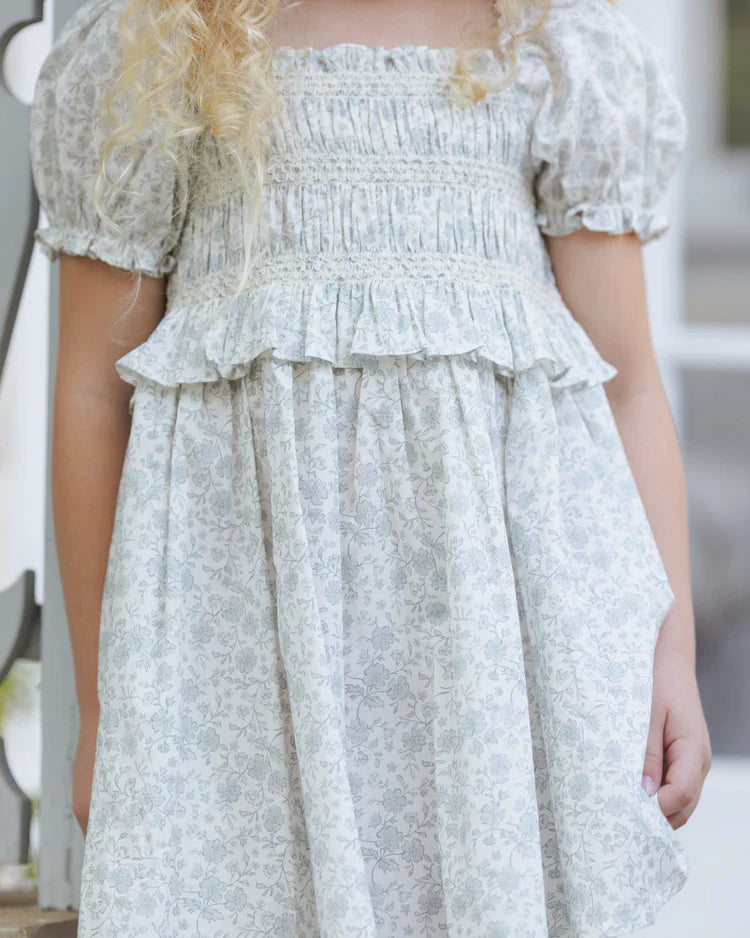 Olivia Dress | Sky Floral | Noralee