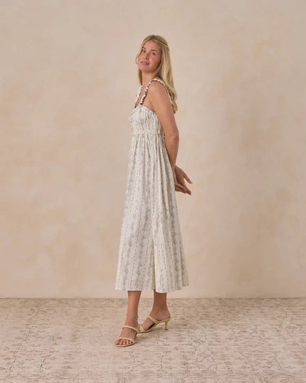 Jane Dress | French Floral  Stripe | Noralee