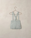 Suspender Shorts | Heather Mist | Noralee