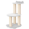 Relaxation - 2-Level Cat Tree - White Faux Fur