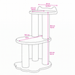 Relaxation - 2-Level Cat Tree - White Faux Fur