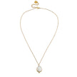 NOEMI: Encased Fresh-Water Pearl Pendant Chain Necklace