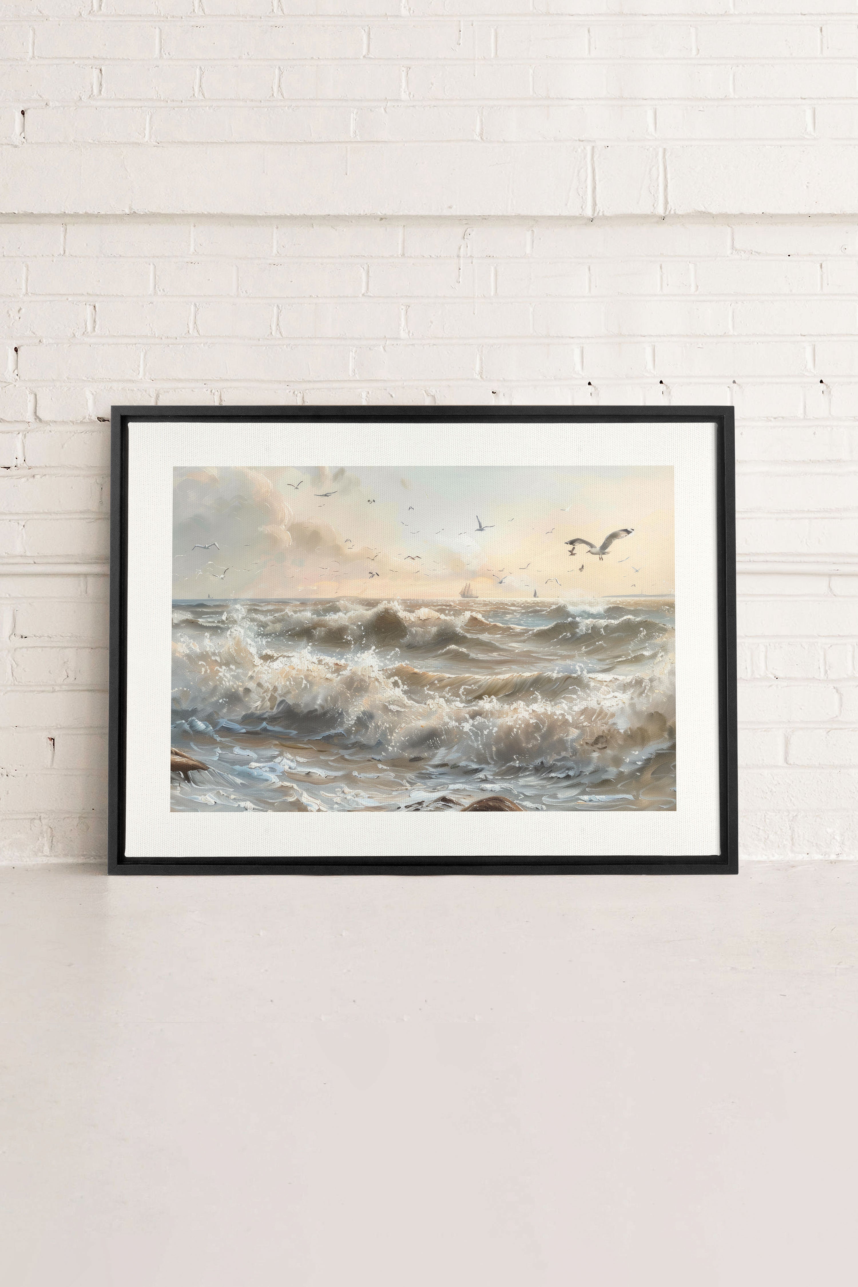 JOURNEY OF WAVES, Oeuvre sur toile étirée